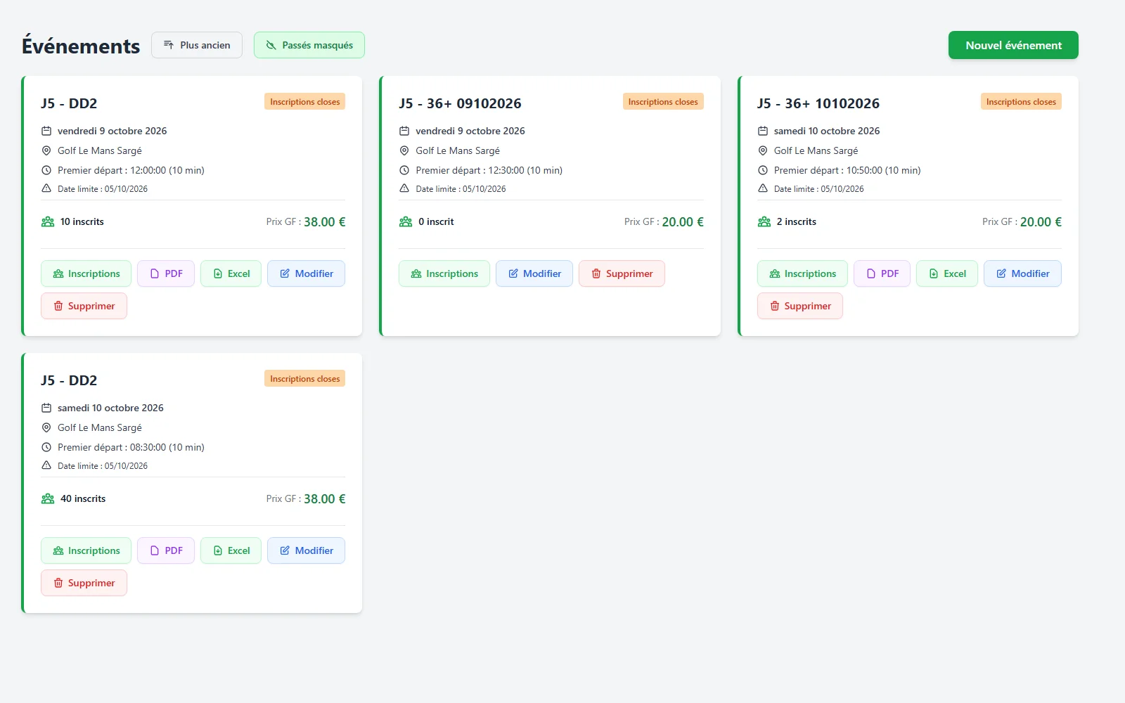 EazyGolf — Golf Event Management